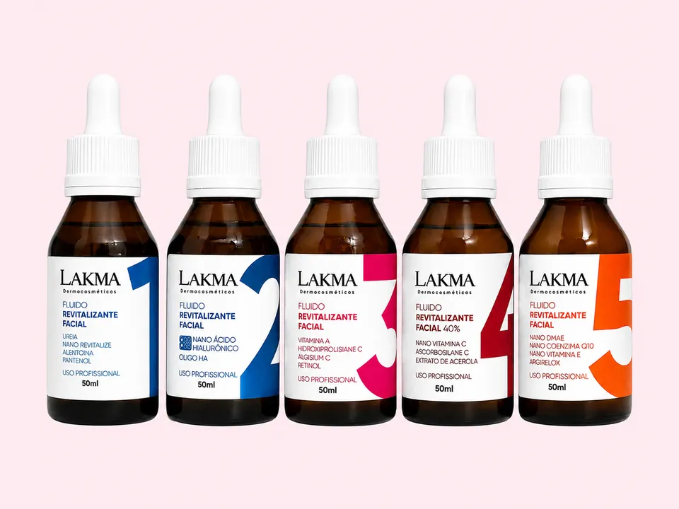 Kit Fluidos Lakma, passos 1 a 5